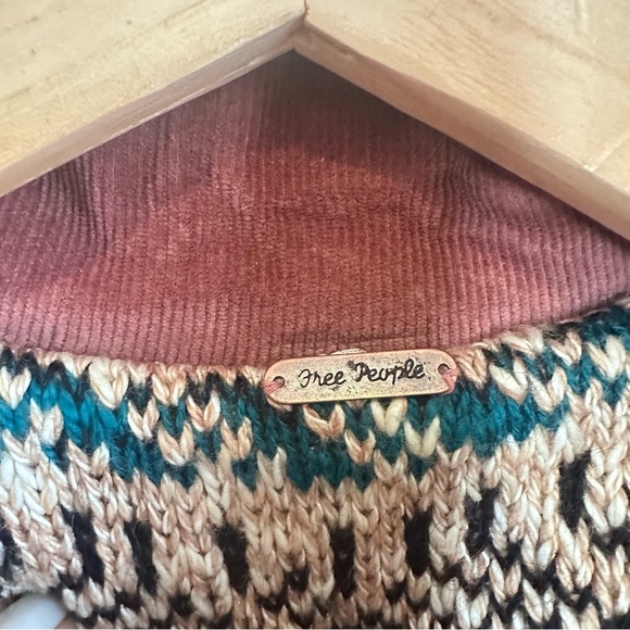 Free People boho reversible corduroy vest - Picture 4 of 8